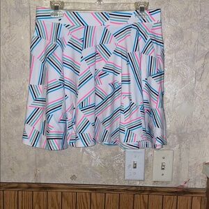 Multi color SO Geometric Skater Skirt (XL)(nwt)